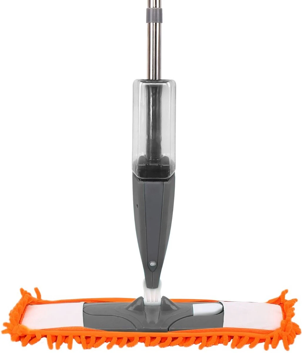 Clever Clean, Prime Spray Mop - Vloerwisser Met Spray Functie – Oranje/Grijs – Dweilsysteem Voor Alle Vloeren Met Microvezel Dweil 3 Clever Clean, Prime Spray Mop - Vloerwisser Met Spray Functie – Oranje/Grijs – Dweilsysteem Voor Alle Vloeren Met Microvezel Dweil