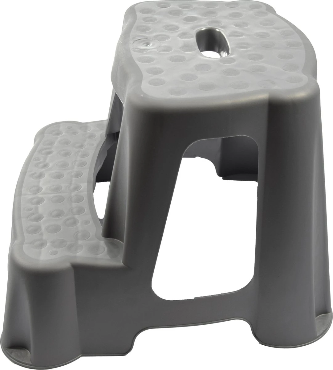 Grijs Kinderkrukje/opstapje Met 2 Treden 35 Cm - Keuken/badkamer Krukjes/opstapjes Voor Kinderen 5 Grijs Kinderkrukje/opstapje Met 2 Treden 35 Cm - Keuken/badkamer Krukjes/opstapjes Voor Kinderen - Afbeelding 3