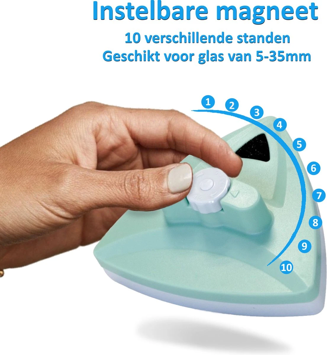 Topsupply® Magnetische Ramenwasser 5-35mm | Geschikt Voor HR / HR+++ | Magnetische Raamwisser Dubbel Glas | Verstelbare Ruitenreiniger | Anti Kras 5 Topsupply® Magnetische Ramenwasser 5-35mm | Geschikt Voor HR / HR+++ | Magnetische Raamwisser Dubbel Glas | Verstelbare Ruitenreiniger | Anti Kras - Afbeelding 3