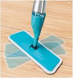 2Clean Vloermop Met Spray - Microvezel Doek - Blauw/Wit 16 2Clean Vloermop Met Spray - Microvezel Doek - Blauw/Wit -Bol. 1113x1200
