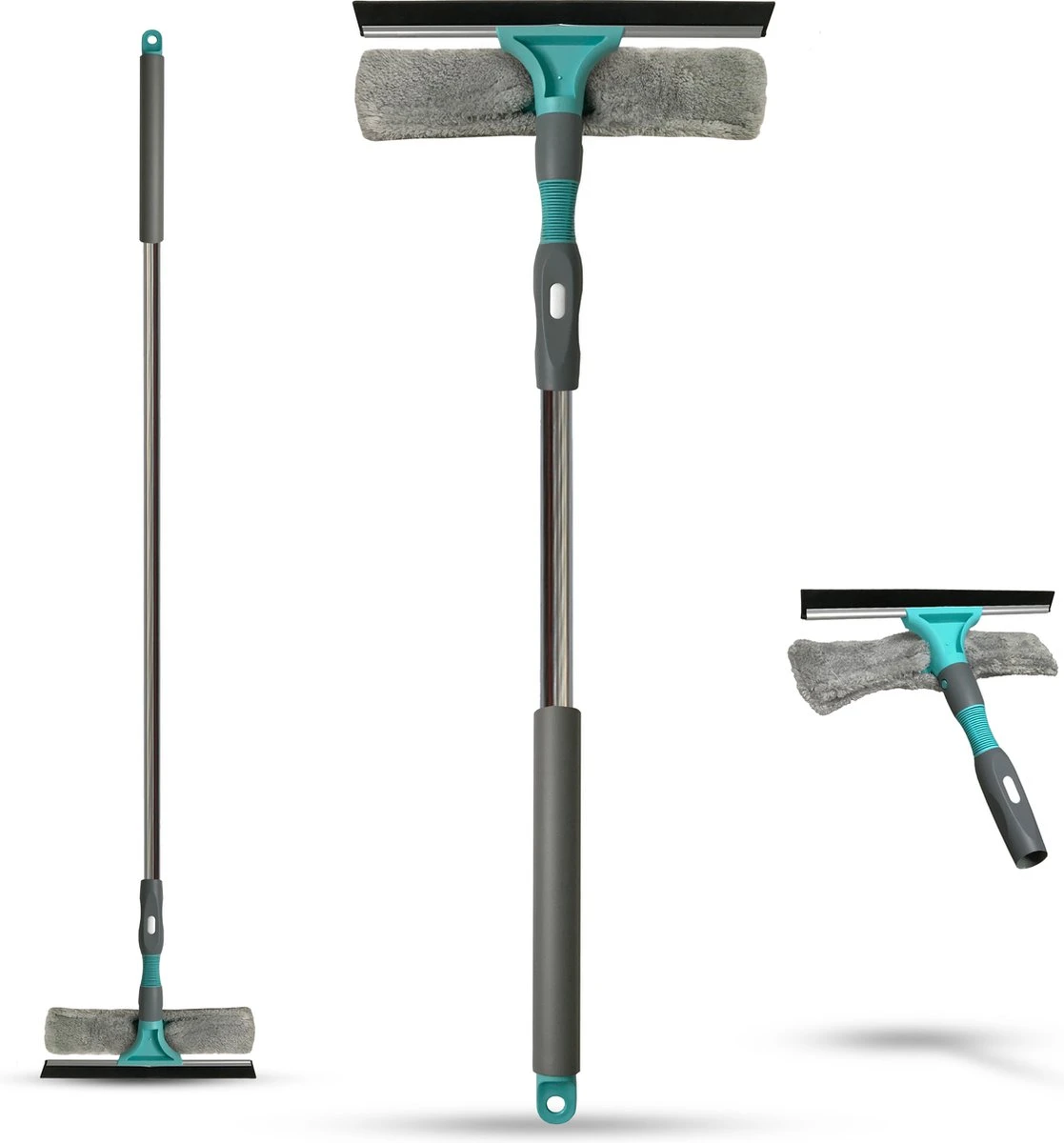 Whipex Sweeper Raamwisser Met Telescoopsteel - 160cm Ruitenreiniger Ramenwasser 3 Whipex Sweeper Raamwisser Met Telescoopsteel - 160cm Ruitenreiniger Ramenwasser