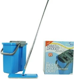 Handy Mop - Dweilsysteem - Vloerwisser - Emmer Met Wringer - Blauw 13 Handy Mop - Dweilsysteem - Vloerwisser - Emmer Met Wringer - Blauw -Bol. 1119x1200