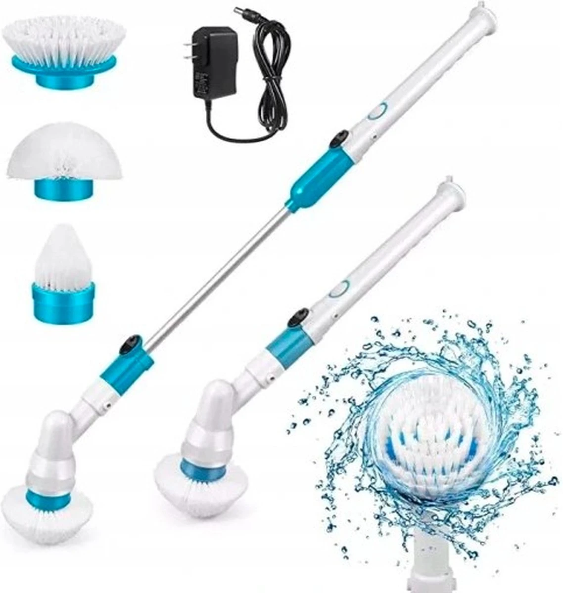 Merkloos Elektrische Schoonmaakborstel - Draadloos - 3 Opzetstukken - Oplaadbaar - Schrobber - Poetsmachine - Schoonmaak Middelen - Schoonmaak Borstel - Schrobborstel - Badkamer / Keuken - Poetsmachine - Polijstmachine - Reinigingsborstel 3 Merkloos Elektrische Schoonmaakborstel - Draadloos - 3 Opzetstukken - Oplaadbaar - Schrobber - Poetsmachine - Schoonmaak Middelen - Schoonmaak Borstel - Schrobborstel - Badkamer / Keuken - Poetsmachine - Polijstmachine - Reinigingsborstel