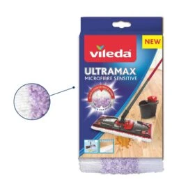 Vileda UltraMax Sensitive - Complete Set - Vlakke Microvezelmop + Emmer Met Pers - Voor Parket En Delicate Oppervlakken -Bol. 1151x1200