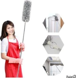 Fain® Plumeau Met Telescoopsteel – Grijs – 80 Tot 240 Cm - Uitschuifbaar – Wasbaar - Flexibel 360° Draaibaar – Duster - Microvezel Ragebol 21 Fain® Plumeau Met Telescoopsteel – Grijs – 80 Tot 240 Cm - Uitschuifbaar – Wasbaar - Flexibel 360° Draaibaar – Duster - Microvezel Ragebol -Bol. 1171x1200 6