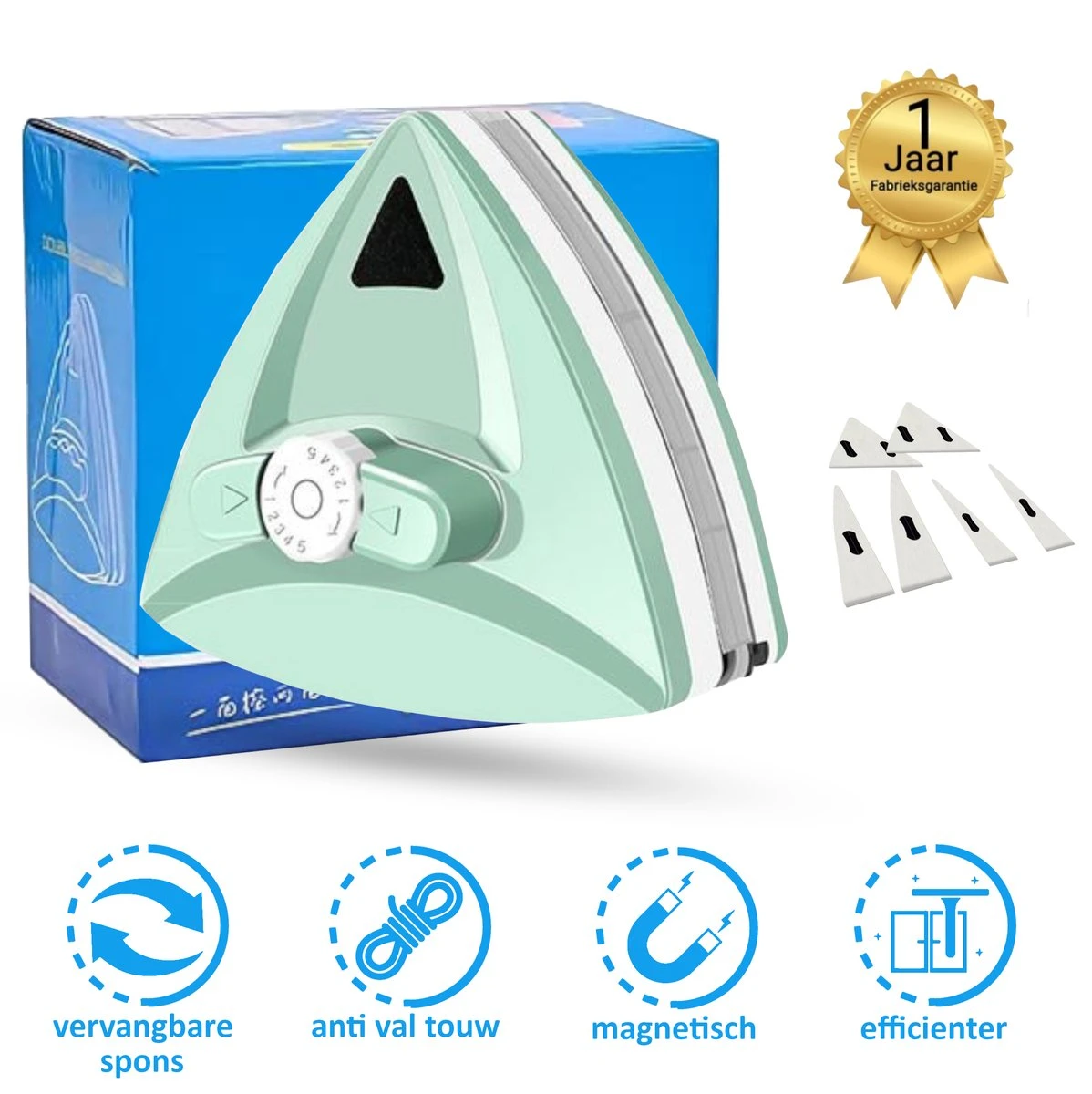 Topsupply® Magnetische Ramenwasser 5-35mm | Geschikt Voor HR / HR+++ | Magnetische Raamwisser Dubbel Glas | Verstelbare Ruitenreiniger | Anti Kras 3 Topsupply® Magnetische Ramenwasser 5-35mm | Geschikt Voor HR / HR+++ | Magnetische Raamwisser Dubbel Glas | Verstelbare Ruitenreiniger | Anti Kras