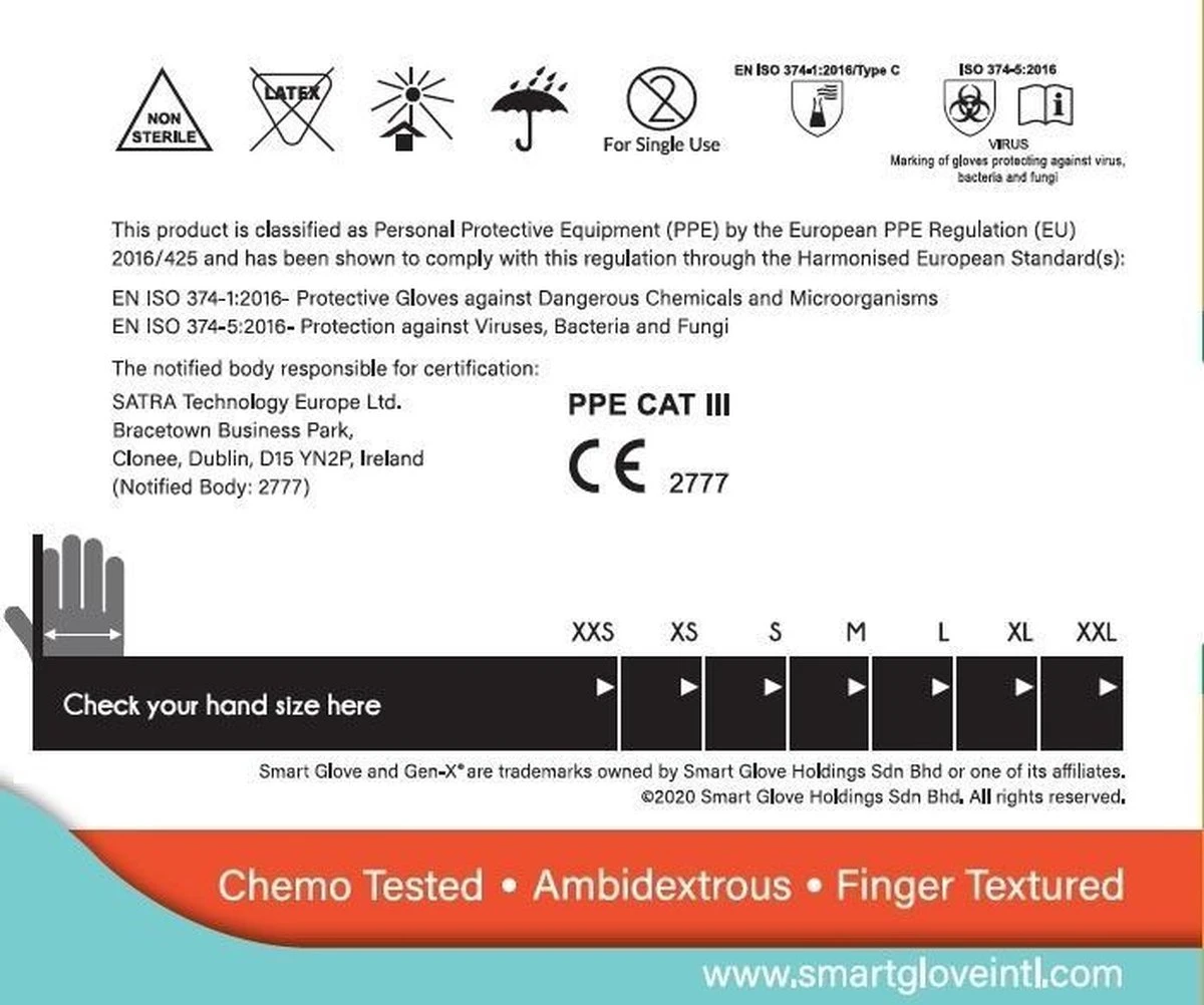 Gen-X Nitril Handschoenen | Handschoenen Wegwerp | Medisch | 100 PCS | Maat XL 7 Gen-X Nitril Handschoenen | Handschoenen Wegwerp | Medisch | 100 PCS | Maat XL - Afbeelding 5