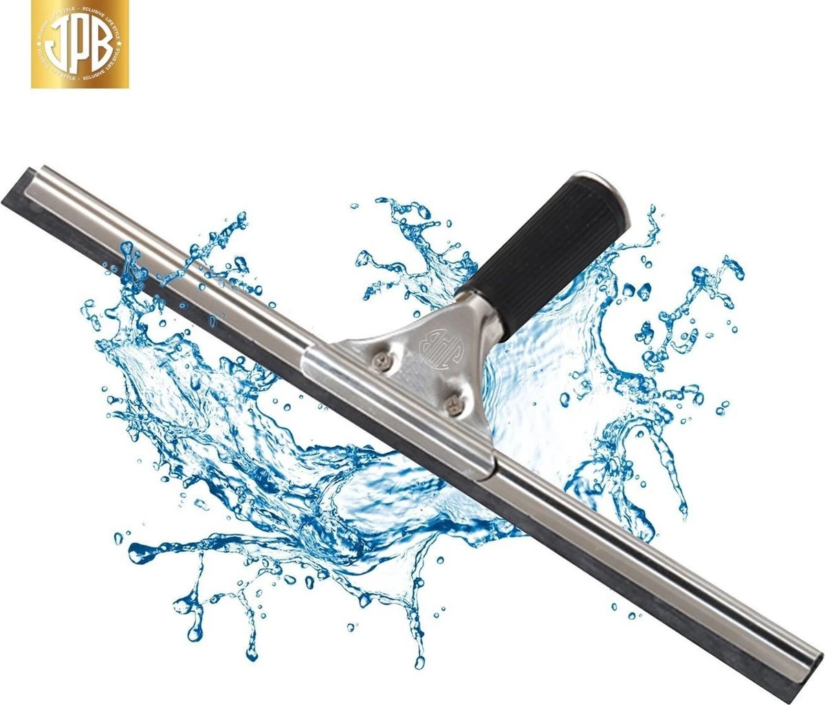 RVS Raamtrekker - 35cm - Raamwisser - Hoogwaardig RVS - Professioneel En Huishoudelijk Gebruik - Verwisselbaar Rubber 3 RVS Raamtrekker - 35cm - Raamwisser - Hoogwaardig RVS - Professioneel En Huishoudelijk Gebruik - Verwisselbaar Rubber