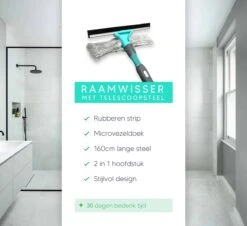 Whipex Sweeper Raamwisser Met Telescoopsteel - 160cm Ruitenreiniger Ramenwasser 14 Whipex Sweeper Raamwisser Met Telescoopsteel - 160cm Ruitenreiniger Ramenwasser -Bol. 1200x1097 3