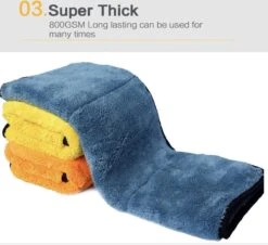 Droogdoek Auto - Watermagneet - Microvezel - Doek - 45 X 38 Cm - Blauw - Super Zacht! -Bol. 1200x1098 3