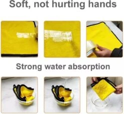 Microvezel Auto Droogdoek - 30cm X 40cm - Poetsdoek - Auto Poetsdoek - Schoonmaak Accesoires - Auto Handdoek - Droogdoek - Geel/Grijs - Watermagneet. 9 Microvezel Auto Droogdoek - 30cm X 40cm - Poetsdoek - Auto Poetsdoek - Schoonmaak Accesoires - Auto Handdoek - Droogdoek - Geel/Grijs - Watermagneet. -Bol. 1200x1106