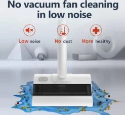 Royalty Line Vloerreiniger - Elektrische Rolveger - Elektrische Vloerreiniger - Steelstofzuiger Draadloos - Elektrische Bezem - Elektrische Veegborstel - 0,7 Liter - Draadloos - Incl. Accu En Lader - Wit / Zwart -Bol. 1200x1107