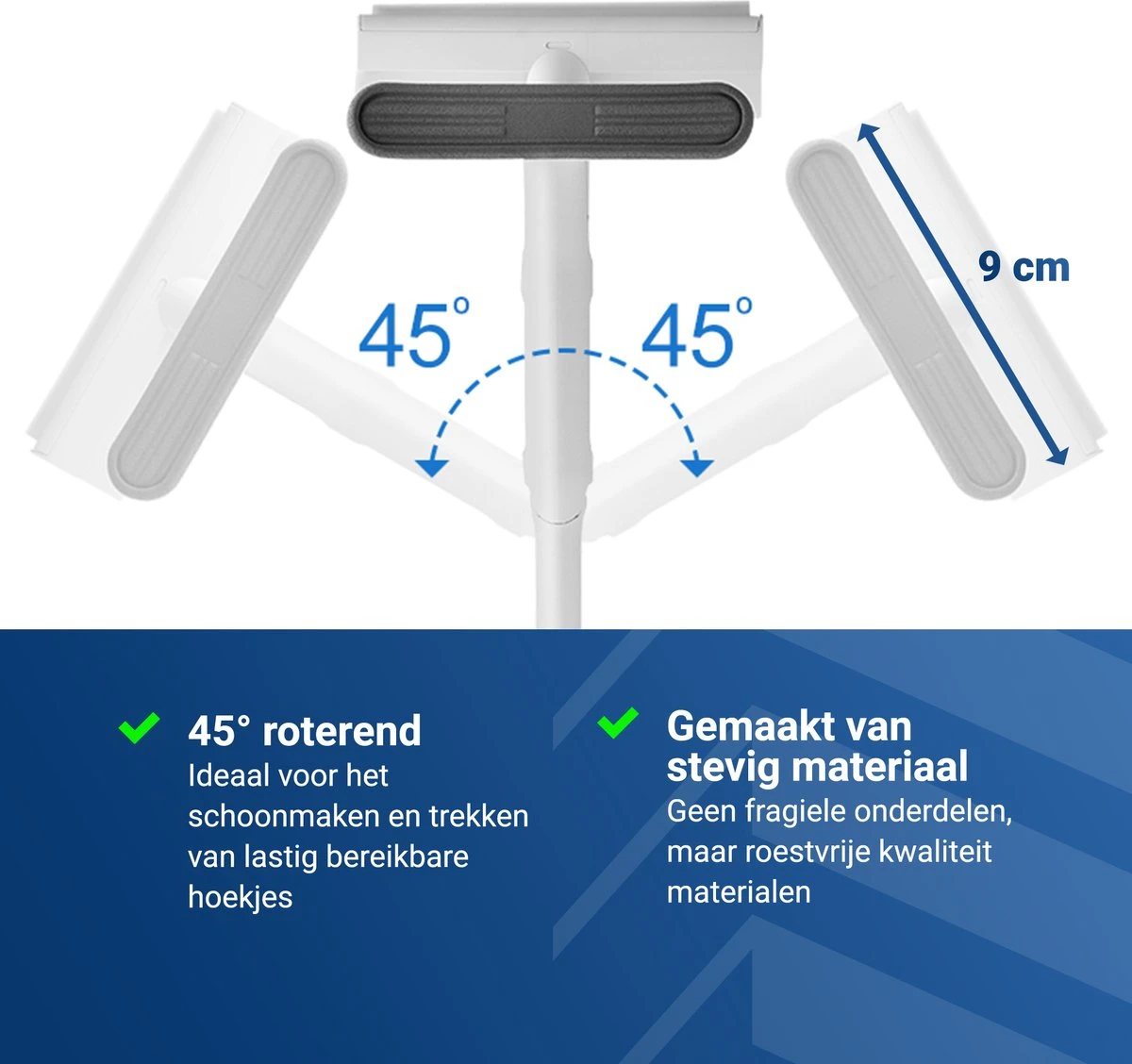 4-in-1 Raamwisser Met Telescoopsteel En Spray-functie - 110cm - Ramenwasser - Ramenwisser 8 4-in-1 Raamwisser Met Telescoopsteel En Spray-functie - 110cm - Ramenwasser - Ramenwisser - Afbeelding 6