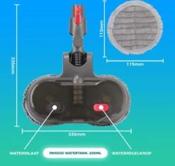 Elektrische Mop Dweil Voor Dyson Steelstofzuiger - Dweilsysteem Voor V7 / V8 / V10 / V11 Series - Vloerwisser - Vloermop 15 Elektrische Mop Dweil Voor Dyson Steelstofzuiger - Dweilsysteem Voor V7 / V8 / V10 / V11 Series - Vloerwisser - Vloermop -Bol. 1200x1141 1