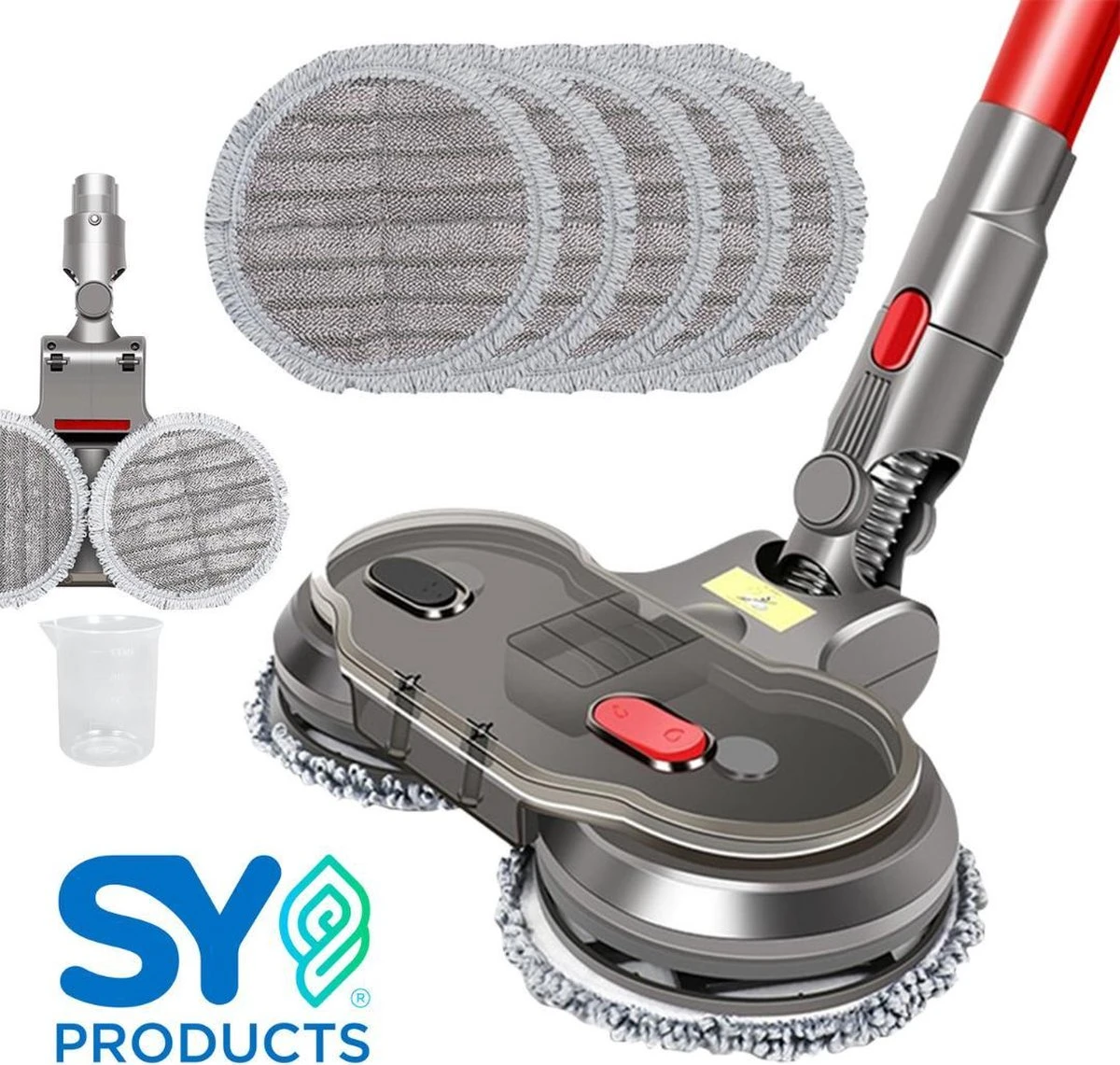 Elektrische Mop Dweil Voor Dyson Steelstofzuiger - Dweilsysteem Voor V7 / V8 / V10 / V11 Series - Vloerwisser - Vloermop 3 Elektrische Mop Dweil Voor Dyson Steelstofzuiger - Dweilsysteem Voor V7 / V8 / V10 / V11 Series - Vloerwisser - Vloermop