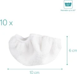 Navaris Microvezelpads Voor Stoomreiniger - Set Van 10 Vervangende Doekjes Voor Navaris Handstomer 49454 - Wasbare Doekjes Voor Vloer, Wand, Reiniging 9 Navaris Microvezelpads Voor Stoomreiniger - Set Van 10 Vervangende Doekjes Voor Navaris Handstomer 49454 - Wasbare Doekjes Voor Vloer, Wand, Reiniging -Bol. 1200x1145