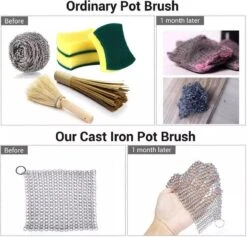 LOUZIR RVS Gietijzer Cleaner Voor Pannen - Metalen Borstel- Scrubmat- Zilver 20 LOUZIR RVS Gietijzer Cleaner Voor Pannen - Metalen Borstel- Scrubmat- Zilver -Bol. 1200x1149 1