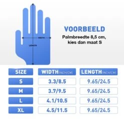 IVROU® Nitril Handschoenen - 100 Stuks Wegwerp Handschoenen - Poeder Vrij, Latex Vrij - Maat: M - Violet Blauw 17 IVROU® Nitril Handschoenen - 100 Stuks Wegwerp Handschoenen - Poeder Vrij, Latex Vrij - Maat: M - Violet Blauw -Bol. 1200x1150 2