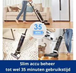 Tineco® - Draadloze Stofzuiger - Zonder Zak - Wassen En Stofzuigen - Floor One S3 Breeze - 220W Vermogen - Sterke Zuigkracht - 3-In-1 Apparaat - 4000mAh Batterij 19 Tineco® - Draadloze Stofzuiger - Zonder Zak - Wassen En Stofzuigen - Floor One S3 Breeze - 220W Vermogen - Sterke Zuigkracht - 3-In-1 Apparaat - 4000mAh Batterij -Bol. 1200x1155 1