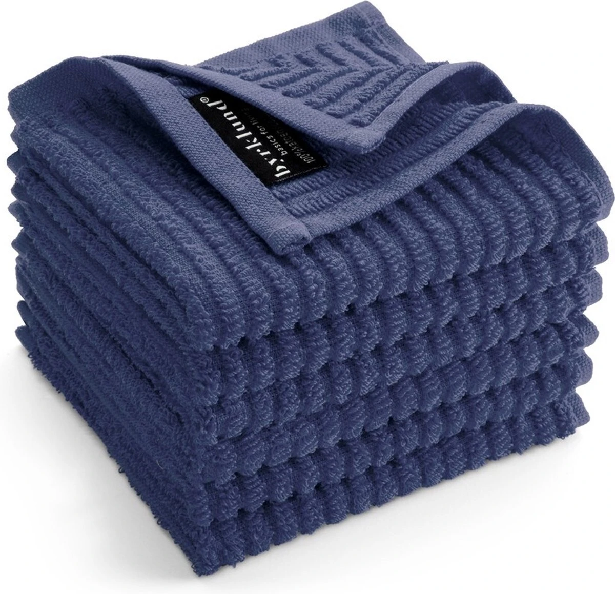Byrklund Vaatdoek Katoen - Clean & Shiny - 6x 30x30 - Blauw 4 Byrklund Vaatdoek Katoen - Clean & Shiny - 6x 30x30 - Blauw - Afbeelding 2