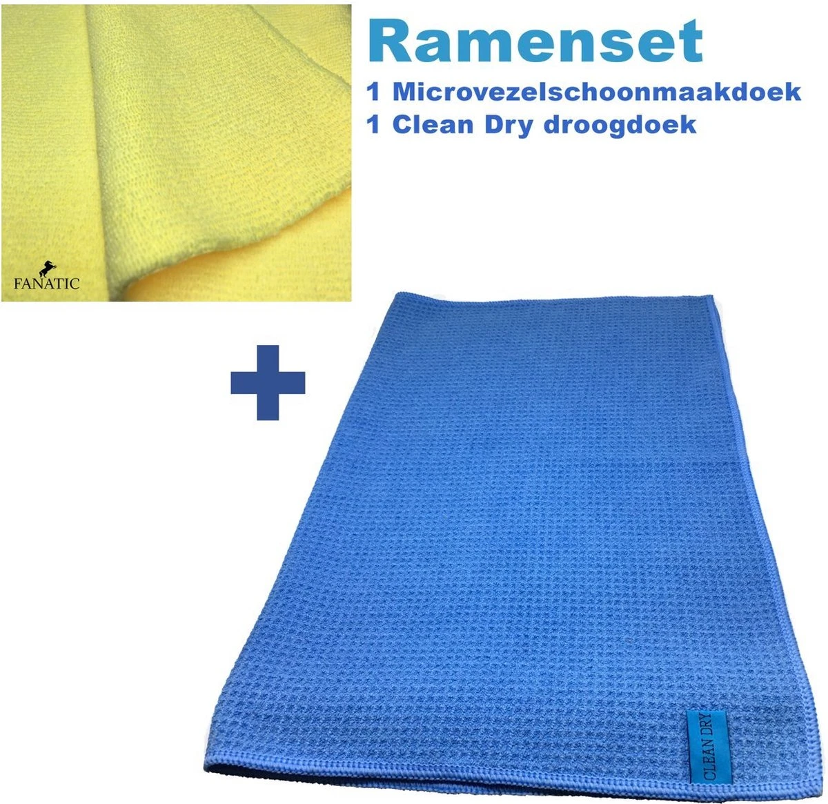 Merkloos Clean Dry Ramenset Raamdoeken Origineel 45 X 60 Blauw/Geel 3 Merkloos Clean Dry Ramenset Raamdoeken Origineel 45 X 60 Blauw/Geel