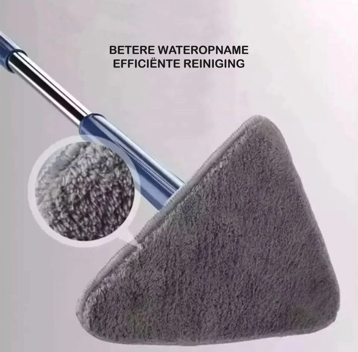 Premium Driehoekige Dweil Met Wringer - Verstelbaar En 360 Graden Draaibaar – Dweilsysteem Incl. 3 Microvezel Doeken 5 Premium Driehoekige Dweil Met Wringer - Verstelbaar En 360 Graden Draaibaar – Dweilsysteem Incl. 3 Microvezel Doeken - Afbeelding 3