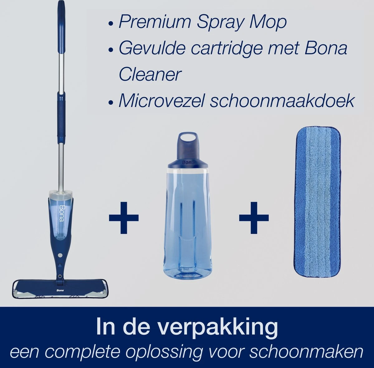 Bona Premium Spray Mop - Alles-in-1 Dweilsysteem - Vloerwisser Inclusief Houten Vloer Reiniger & Microvezel Reinigingspad - Streeploos - Sneldrogend 9 Bona Premium Spray Mop - Alles-in-1 Dweilsysteem - Vloerwisser Inclusief Houten Vloer Reiniger & Microvezel Reinigingspad - Streeploos - Sneldrogend - Afbeelding 7