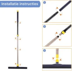 Classic Watertrekker - Met Telescoopsteel (110-138 Cm) - 43.5 Cm Veegbreedte - Vloertrekker - Aftrekker - Douche Trekker -Bol. 1200x1182