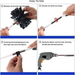 Kibani Schoorsteenborstel 9 Meter - Schoorsteenreiniger - Schoorsteenveger - Schoorsteenveegset - Schoorsteen Borstel - Veegkit - Borstelset Voor Boormachine - Boormachine 12 Kibani Schoorsteenborstel 9 Meter - Schoorsteenreiniger - Schoorsteenveger - Schoorsteenveegset - Schoorsteen Borstel - Veegkit - Borstelset Voor Boormachine - Boormachine -Bol. 1200x1189 4