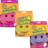 Scrub Daddy + 2 Scrub Mommy - 3 Kleuren - Schoonmaakspons 2 Scrub Daddy + 2 Scrub Mommy - 3 Kleuren - Schoonmaakspons -Bol. 1200x1196 6