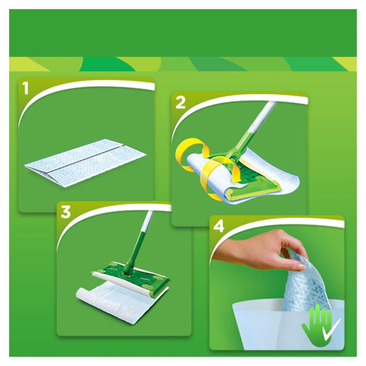 Swiffer Floor Dry Navulling 80st 9 Swiffer Floor Dry Navulling 80st - Afbeelding 7