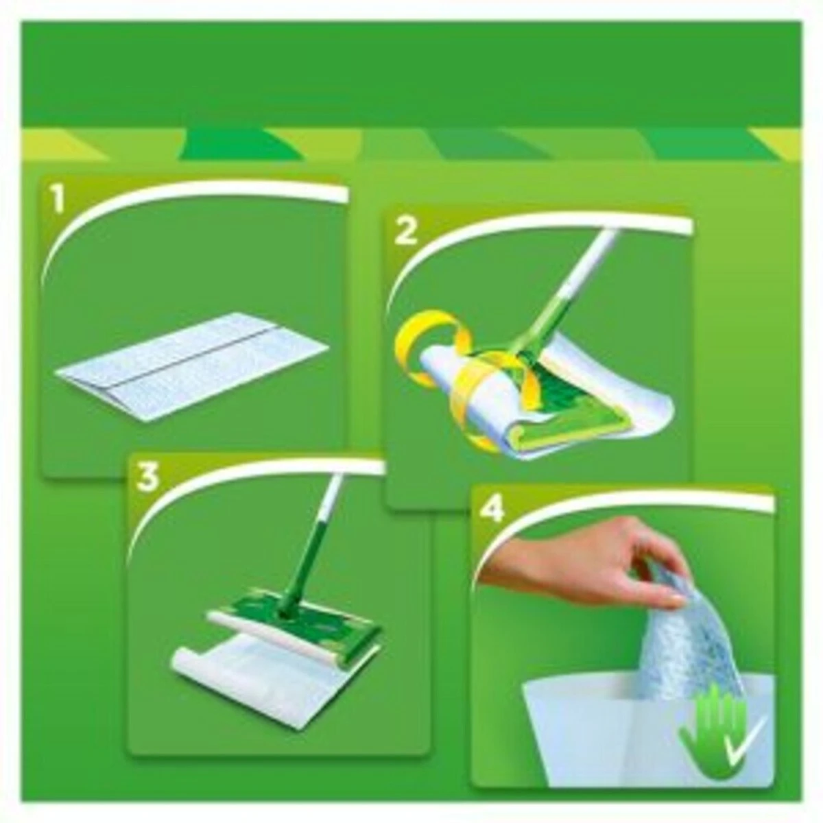 Swiffer Vloerreiniger XXL Droge Doekjes - Voordeelverpakking 6 X 16 Navullingen 8 Swiffer Vloerreiniger XXL Droge Doekjes - Voordeelverpakking 6 X 16 Navullingen - Afbeelding 6