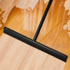 Mellira - Vloerwisser - Vloertrekker Met Steel - Watertrekker Voor Douche - Douchewisser Badkamer - Inclusief Ophanghaak - RVS - Zwart (kerstcadeau Met Verpakking) -Bol. 1200x1200 131