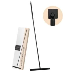 Mellira - Vloerwisser - Vloertrekker Met Steel - Watertrekker Voor Douche - Douchewisser Badkamer - Inclusief Ophanghaak - RVS - Zwart (kerstcadeau Met Verpakking) -Bol. 1200x1200 132