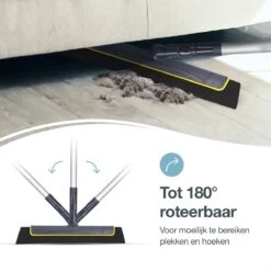 Merkloos Vloertrekker Met Steel - Perfect. Voor Vloer & Raam - Verstelbare Lengte - 180 Graden Draaibaar - Douchewisser - Vloerwisser - Verwijderbare Handgreep-130 Cm -Bol. 1200x1200 135