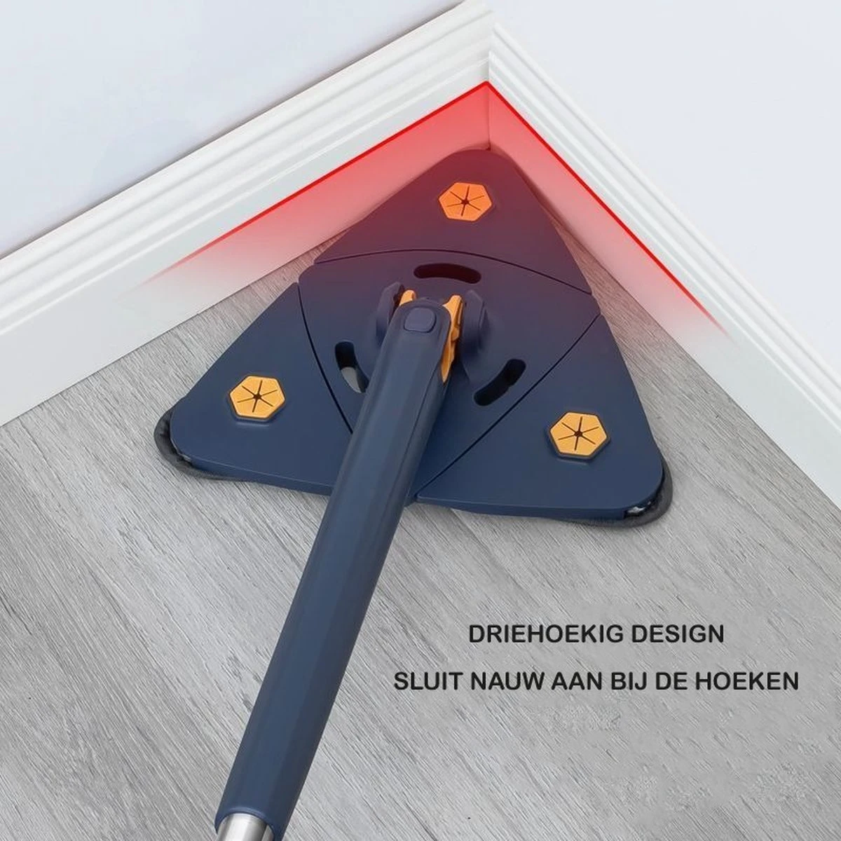 Premium Driehoekige Dweil Met Wringer - Verstelbaar En 360 Graden Draaibaar – Dweilsysteem Incl. 3 Microvezel Doeken 11 Premium Driehoekige Dweil Met Wringer - Verstelbaar En 360 Graden Draaibaar – Dweilsysteem Incl. 3 Microvezel Doeken - Afbeelding 9