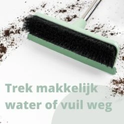 Powarkleen - Vloertrekker Met Steel & Bezem 2 In 1 - Vloerwisser Voor Badkamer Vloer - Groen -Bol. 1200x1200 243