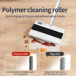 Royalty Line Vloerreiniger - Elektrische Rolveger - Elektrische Vloerreiniger - Steelstofzuiger Draadloos - Elektrische Bezem - Elektrische Veegborstel - 0,7 Liter - Draadloos - Incl. Accu En Lader - Wit / Zwart -Bol. 1200x1200 317