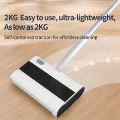 Royalty Line Vloerreiniger - Elektrische Rolveger - Elektrische Vloerreiniger - Steelstofzuiger Draadloos - Elektrische Bezem - Elektrische Veegborstel - 0,7 Liter - Draadloos - Incl. Accu En Lader - Wit / Zwart -Bol. 1200x1200 318