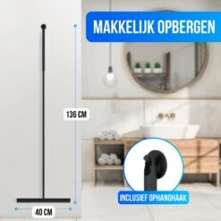 Avalo Vloertrekker Met Steel - Luxe Vloerwisser - Aluminium Water Trekker - Douche Wisser - Badkamer - Zwart - 136x40 CM 13 Avalo Vloertrekker Met Steel - Luxe Vloerwisser - Aluminium Water Trekker - Douche Wisser - Badkamer - Zwart - 136x40 CM -Bol. 1200x1200 32