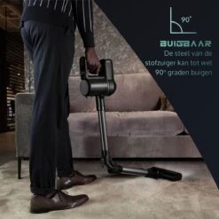 JAP Cyclone C3 - 4in1 Steelstofzuiger - Met Dweilfunctie - Anti-allergie - Snoerloos - Stofzuiger Zonder Zak - Verwisselbare Accu -Bol. 1200x1200 322