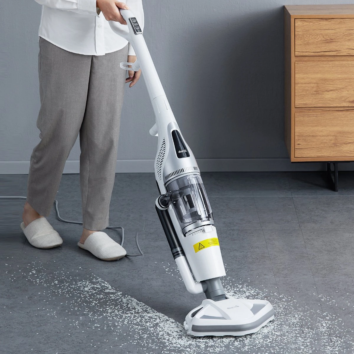 Deerma ZQ990W Stoomreiniger En Stofzuiger 2 In 1 - Stoomzuiger - Dweil - Zakloos - Vloer - Tapijt - Laminaat - Tegels 12 Deerma ZQ990W Stoomreiniger En Stofzuiger 2 In 1 - Stoomzuiger - Dweil - Zakloos - Vloer - Tapijt - Laminaat - Tegels - Afbeelding 10