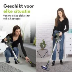 Qoncillio® Steelstofzuiger - Draadloos - Dweilfunctie - Digitaal Display - Stofzuiger & Kruimelzuiger Zonder Zak -Bol. 1200x1200 345