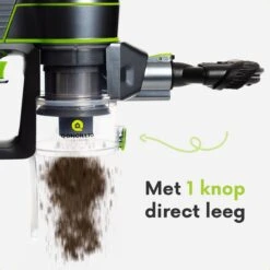 Qoncillio® Steelstofzuiger - Draadloos - Dweilfunctie - Digitaal Display - Stofzuiger & Kruimelzuiger Zonder Zak -Bol. 1200x1200 347