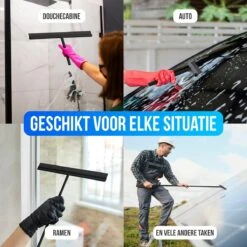 Avalo Vloertrekker Met Steel - Luxe Vloerwisser - Aluminium Water Trekker - Douche Wisser - Badkamer - Zwart - 136x40 CM 18 Avalo Vloertrekker Met Steel - Luxe Vloerwisser - Aluminium Water Trekker - Douche Wisser - Badkamer - Zwart - 136x40 CM -Bol. 1200x1200 37