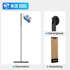 Avalo Vloertrekker Met Steel - Luxe Vloerwisser - Aluminium Water Trekker - Douche Wisser - Badkamer - Zwart - 136x40 CM 19 Avalo Vloertrekker Met Steel - Luxe Vloerwisser - Aluminium Water Trekker - Douche Wisser - Badkamer - Zwart - 136x40 CM -Bol. 1200x1200 38