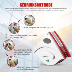 TibaGoods Magnetische Raamwisser Voor Dubbelglas - Ruitenreiniger - Ramenwasser - Magneet Ruitenwisser -Bol. 1200x1200 439