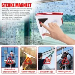 TibaGoods Magnetische Raamwisser Voor Dubbelglas - Ruitenreiniger - Ramenwasser - Magneet Ruitenwisser -Bol. 1200x1200 443