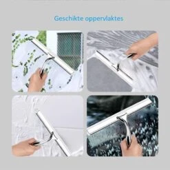 Merkloos Luxe Douchewisser 25 Cm - Aluminium - Inclusief Ophangsysteem - Trekker - Badkamer Accessoires - Raamwisser - Roestvrij Staal -Bol. 1200x1200 456