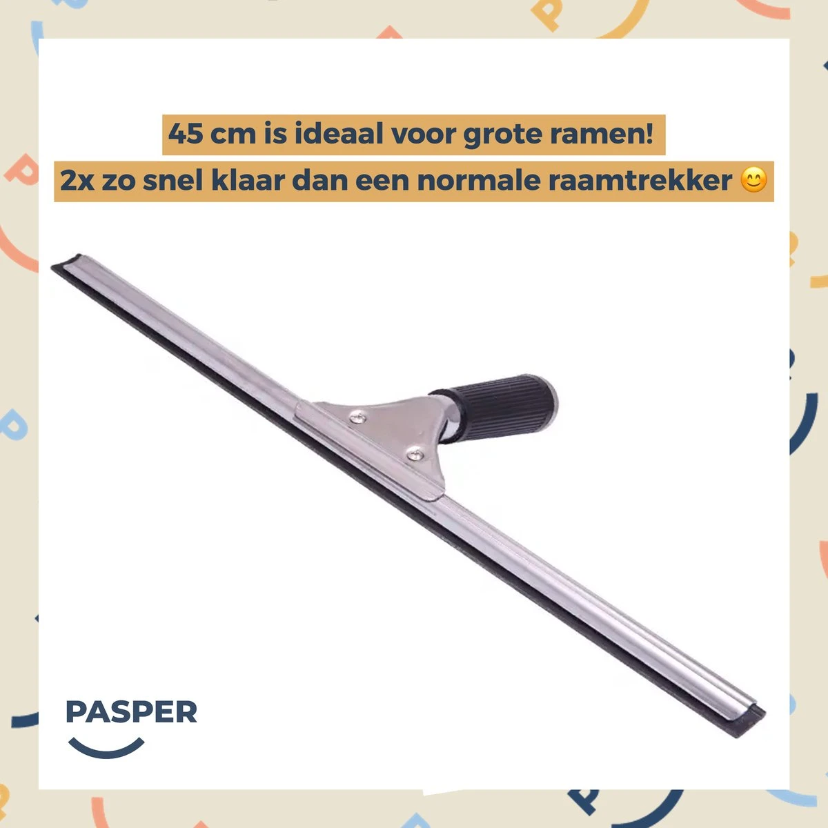 Raamtrekker Professioneel - 45 Cm - Pasper - Raamwisser - Raamtrekkers Zwart - Verstelbaar - Voor Multifunctioneel Gebruik Ramen, Douche En Auto 4 Raamtrekker Professioneel - 45 Cm - Pasper - Raamwisser - Raamtrekkers Zwart - Verstelbaar - Voor Multifunctioneel Gebruik Ramen, Douche En Auto - Afbeelding 2